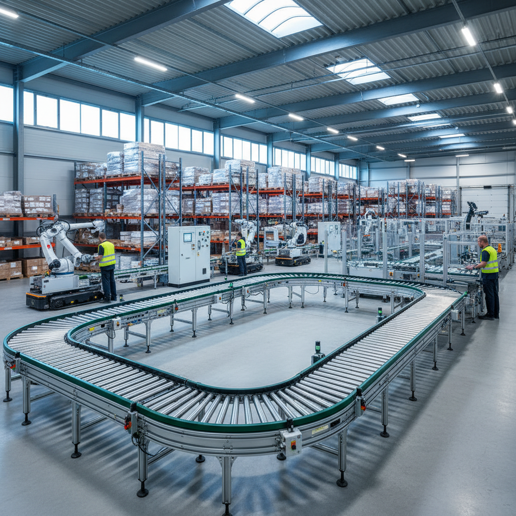 Een modulair en flexibel rollenbaansysteem in een modern Benelux distributiecentrum, dat behendigheid in magazijnlogisti
